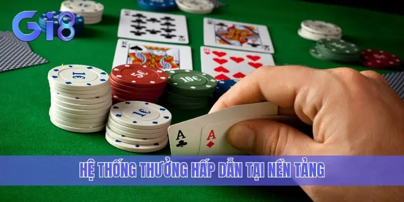 Hệ thống thưởng hấp dẫn tại nền tảng